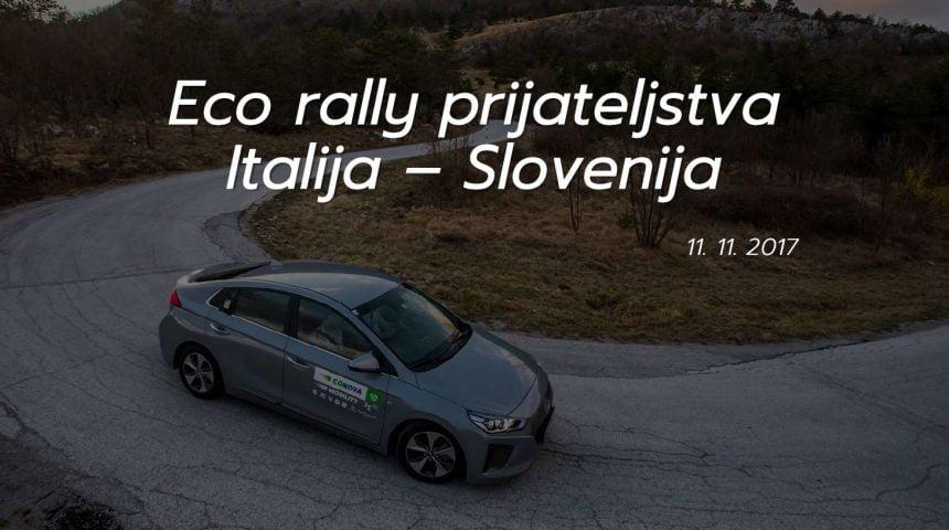 Eco rally prijateljstva Italija Slovenija