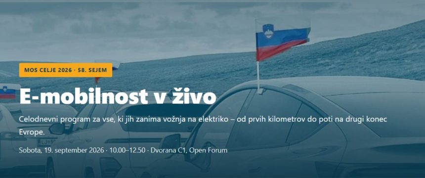 E-mobilnost v živo: v soboto 19. septembra nas najdete na MOS-u v Celju
